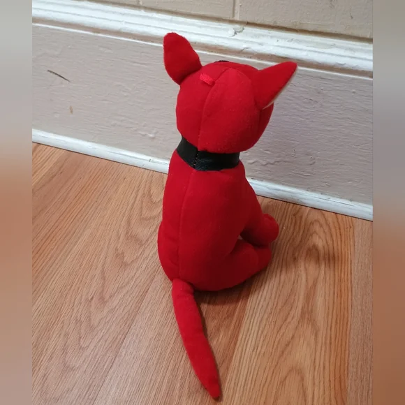 GANZ Plush Red Dog Sitting Stuffed Animal Bull Terrier Toy 8in - Picture 6 of 16